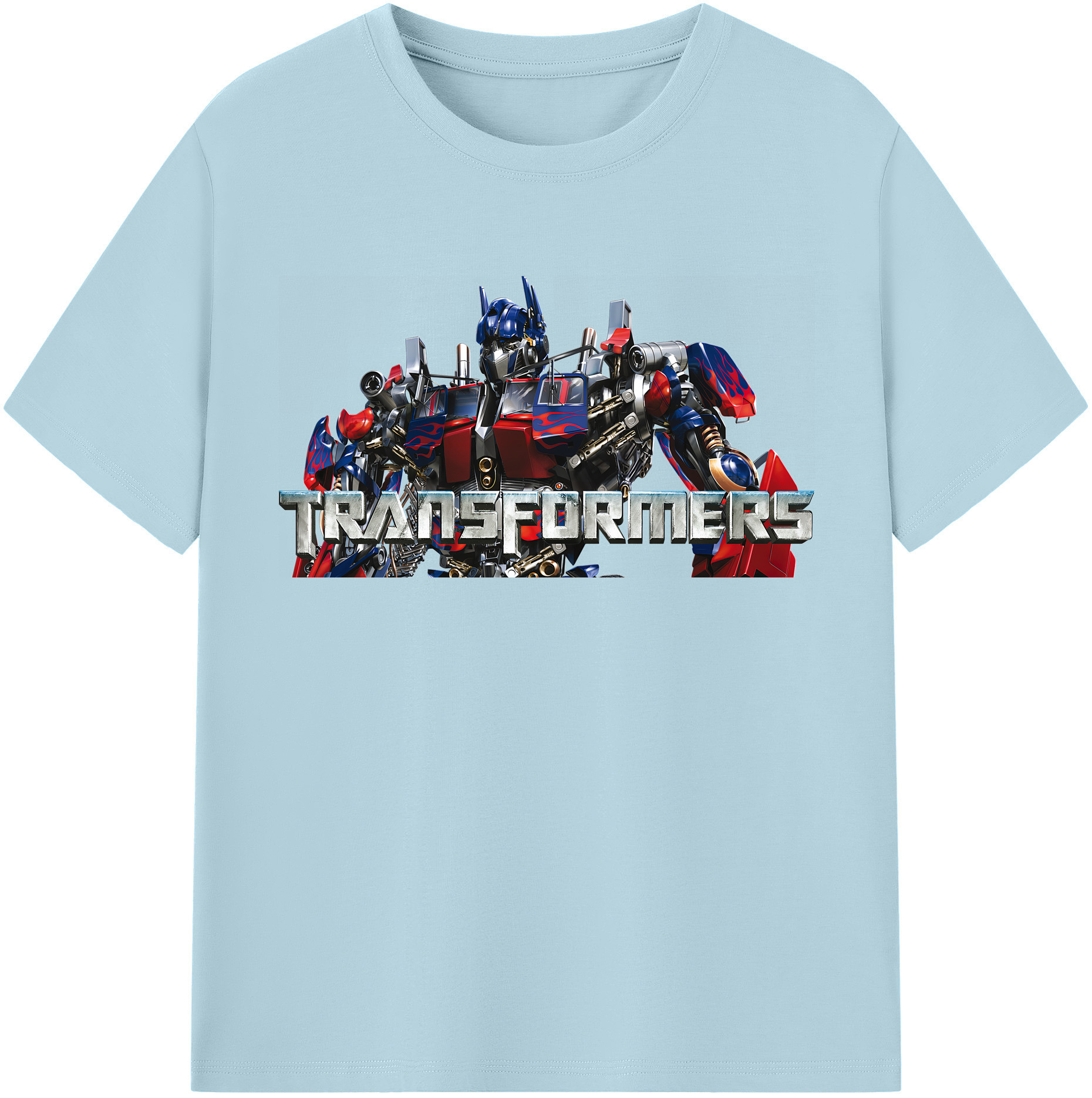 （画像用） Transformers トランスフォーマー 綿100％半袖Tシャツ（フロントプリント）
